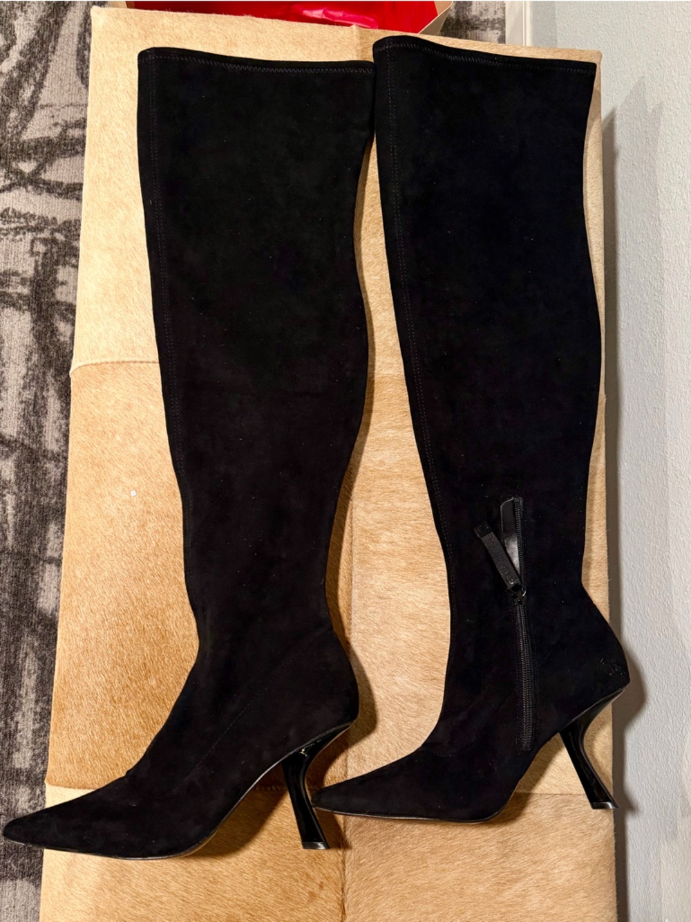 Karl Lagerfeld Paris Kian Pointed-Toe Dress Boots size 7.5